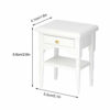 01 02 015 Mini Bedroom Furniture, Compact Size Mini Wood Bedside Table Stylish for Doll Bedroom