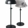 Black Half Circle Metal Adjustable hat Display Stand Racks