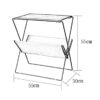YANJ Nordic Coffee Table Magazine Foldable Magazine Rack Rack Wrought Iron Magazine Rack Living Room Stand Color E