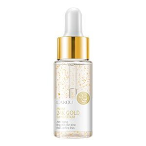 LAIKOU 24K Gold Snail Serum Antiaging Moisturizing Facial Serum Essence for Skin Face Skincare 17ml
