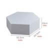 Jcnfaside table Combination SetsMultifunctional Geometric Side TableHexagonal Side TableSuitable For Living Room Coffee Side TableTallshortColorA