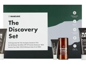 ManCave Discovery Gift Set  6 Natural Grooming Essentials  For Men  Vegan