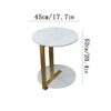 QAZX Side Table Side Table Practical Round Slate Table With Open Shelfused For Storing And Displaying Twostory Small Space Nightstand Living room
