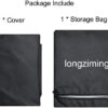 longziming Waterproof Egg Hanging Chair Cover with Zipper, 200*230CM 210D Oxford Fabric Heavy Duty Veranda Patio Cocoon Chair Garden Protective C