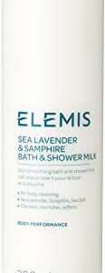 ELEMIS Sea Lavender  Samphire Bath and Shower Milk Enriching Body Milk to Deeply Cleanse Nourish and Soften Gentle Body Care Infused with Nutrien