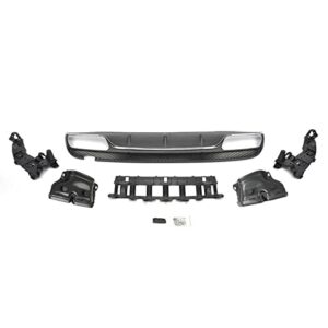 KCSOC Car Rear Bumper Diffuser Lip Spoiler Fit For Mercedes Benz W205 Sport 4 Door C180 C200 C300 C43 AMG 2015-2018 Non C63S Rear Diffuser (Color