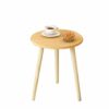 Household Dining Table Scratch Resistant Moisture Proof Small Round Table Living Room Bedroom Double Layer Storage Rack Color  C Size  50  49CM