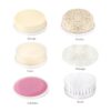 Electric Facial Cleanser  Compact and Lightweight Face Massager  Battery Operated with 7 Heads and 2 Speed Setting  Rose Gold