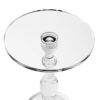 TPZLRN Pure Acrylic End Table Clear Side Table with Clear Small Round Top and Solid Post for Living RoomBedroom and Office Easy Assembly