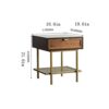 KIZQYN Sturdy Coffee Table Square Wood Side Table Modern Living Room Sofa Side Decor Small Coffee Table Home Retro Drawer Storage Bedside Table O