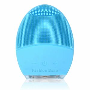 Facial Cleansing Brush and Face Massager Silicone Ultrasonic Vibrating Facial Brush Waterproof Rechargeable and Sonic Electric Face Cleansing Exf