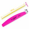 Mylee 3 Pack Double Sided Half Moon Nail File 100180 Grit  Salon Quality Nails Professional manicure tool  Use on Natural Nails or Extensions