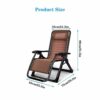 Heavy Duty Garden Furniture Sets Sun LoungerCamping Garden Chairs Folding Zero Gravity Deck Chair Recliner Reclining Waterproof Chaise Loungers M