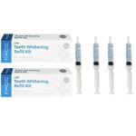 Face London  Teeth Whitening Refill Kit  Pack of 2 4 x 5ml Gel Syringes Tooth Whitening Gel  Teeth Whitener Teeth Bleaching Kit  Teeth Whitener G