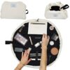 The Flat Lay Makeup Bag  Travel Make Up Organiser for Cosmetics Eyeshadow MakeUp Brushes Lipstick  Tools  Drawstring Bag Storage for Skin Care  T