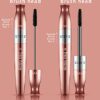 Black MascaraLash Waterproof Mascara 2 in 1 No Smudge Fiber Enhanced Mascara with Natural Curling Lengthening No Residue Long Lasting 1 Pack