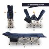 REDCAMP Folding Camping Beds for adults with Mattress, 28" Extra Wide Heavy Duty Sturdy Camp Bed Portable, Stronge Thicker Tubes Sleeping Cot Out