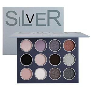 Natural Neutral Smokey Matte Shimmer Eyeshadow Makeup Palette Afflano Pigment and Blending Earth Pallet Eye Shadow 12 Colors From Beige Apricot t