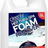 Cleenly Hot Tub & Spa Foam Remover for Defoaming - Anti Foam for Hot Tubs & Spas - 5L Easy To Use, clear (262420)