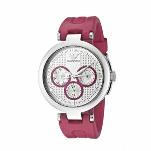 Emporio Armani Chronograph Quartz Silver Dial Womens Watch AR0737