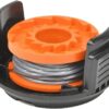 SPARES2GO 2.5m Line Spool & Cover Compatible with McGregor MCT1825 MCT2X1825 18v Strimmer Trimmer 1.5mm