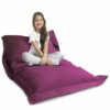 LAZY BAG Original Indoor  Outdoor Beanbag XL 250 litre giant beanbag Junior Beanbag Cushion Armchair for children  adults 160x120 Beige