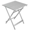WOLTU Aluminium Folding Table Camping Table Balcony Table Garden Table Foldable Aluminium 50.5 x 47 x 59.5 cm (L x W x H) Side Table for Garden,