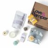 Hand Made Relaxation Pampering Wellbeing Gift Set  4 Relaxation Bath Melts Dead Sea Bath Salts  LavenderPatchouli Soy Wax Glass Candle  Wild Hone