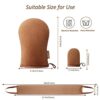 Celecily Fake Tan Mitt Applicator  Self Tanning Mitt Set with velvet Tanning Mitten for Self Tan Mitt Self Tanner Back Applicator Face Fake Tan M