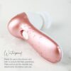 Electric Facial Cleanser  Compact and Lightweight Face Massager  Battery Operated with 7 Heads and 2 Speed Setting  Rose Gold