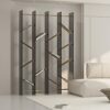 TOYOMO Modern Transparent Display Stand Acrylic Bookcase Vertical Storage Shelf Cabinet Console Table Showcase For Living Room Entryway Exhibitio