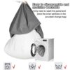 PHASFBJ Sofa Lazy Sack Bean Bag Chair Cover with Footstool Cover  Comfortable Pillowcase Does not Contain Filler Giant Bean Bag Sofa for Two peop