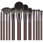 Make Up Brushes DUAIU 12pcs Makeup Brush Set Premium Synthetic Bristles Foundation Makeup Brushes Concealers Eyeshadow Professional Makeup Brush