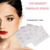 16Pcs Eyeliner Stencils Eyeliner Eyeshadow Stencils Cat Kit Eyeliner Stencil Stickers Stamp Pads Smokey Eye Shadow Eyeliner Stencil Molds Quick E