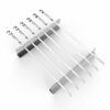 BearMoo BBQ Skewers,Kebab Skewers Sticks Barbecue Forks 43cm 6-Pack Metal BBQ Skewers 8mm Flat Superior Grilling Skewers Durable and Reusable Bar