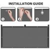 Sunnylaxx Balcony Privacy Screen 90x300 cm Fence Screen for Balcony and Patio, Balcony Cover, PES(160g/㎡) Water-Repellent Wind Protection, with R