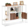 Tektalk Console Table Sofa Table Side Table Entryway Table for Hallway Entryway Living Room White