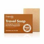 Friendly Soap Handmade Natural Travel Soap  Versatile Deodorising Antiseptic 95g