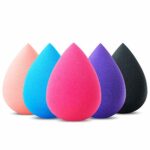 Hygea Beauty Makeup Sponge  Set of 5 Multicoloured NonLatex Soft Beauty Blender for Cream Powder and Liquid Teardrop  Multicolour