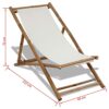 HOUKAI Bamboos and Canvas Patio Chair Adjustable Fishing Picnic Chair Outdoor Furniture Color  D Size  One size