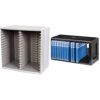 Fellowes CD Storage Unit, Holds 30 Discs + 18 on Top of CD Rack, Grey & Hama CD Rack for 20 CDs (CD storage for hanging or standing, space-saving