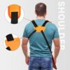 YOUSHARES Strimmer Harness Padded - Petrol Strimmer Strap with Double Shoulder Nylon Belt Adjustable for Brush Cutter or Gardenning Stihl Strimme