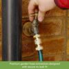BLOSTM Brass Garden Hose Connector 6 Pack - Rustproof Hose Fittings & Connectors Set with 2x Double Male Connector, 2x Hose ½” End Quick Connect,