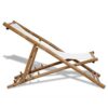 HOUKAI Bamboos and Canvas Patio Chair Adjustable Fishing Picnic Chair Outdoor Furniture Color  D Size  One size
