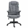 Cherry Tree Furniture Executive Recline Extra Padded Office Chair (Grey Fabric)
