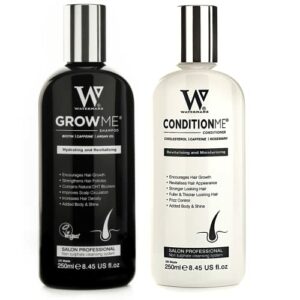 Hair Growth Shampoo  Conditioner by Watermans UK Biotin Argan Oil Allantoin Rosemary Niacinamide Lupin. Male  Female Hair Loss Products
