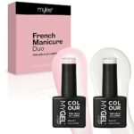 MYGEL by Mylee French Manicure Duo Gel Polish 2x10ml UVLED SoakOff Nail Art Manicure Pedicure for Professional Salon  Home Use  Long Lasting  Eas