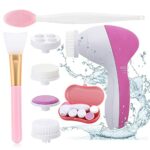Facial Cleansing Brush Electric Face Brush Silicone Lip Scrub Brush Face Massager Face Scrubber for ExfoliatorBlackhead RemoverDeep Skin Cleansin