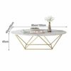 End Tables Modern Marble End Table Oval Sofa Side Table for Small Apartment Living Room Bedside Coffee Table Easy Assembly Size  1005045cm