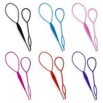 LAMXD 12 Pcs Hair Braid Accessories Ponytail Styling Maker Clip French Braid Tool Magic Topsy Tail Loop Hair Kit For Women Girls Styling Maker Ha
